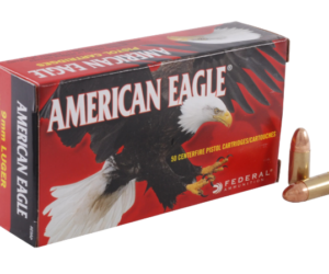 Federal American Eagle Ammunition 9mm Luger 124 Grain Full Metal Jacket