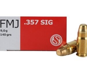Sellier & Bellot Ammunition 357 Sig 140 Grain Full Metal Jacket 500 rounds