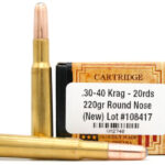30-40 Krag 220gr RN New Ammo - 500 Rounds For Sale In Stock