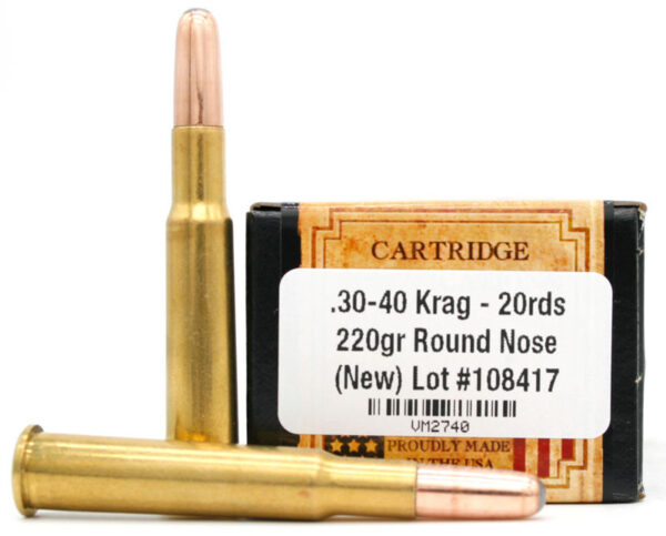 30-40 Krag 220gr RN New Ammo - 500 Rounds For Sale In Stock