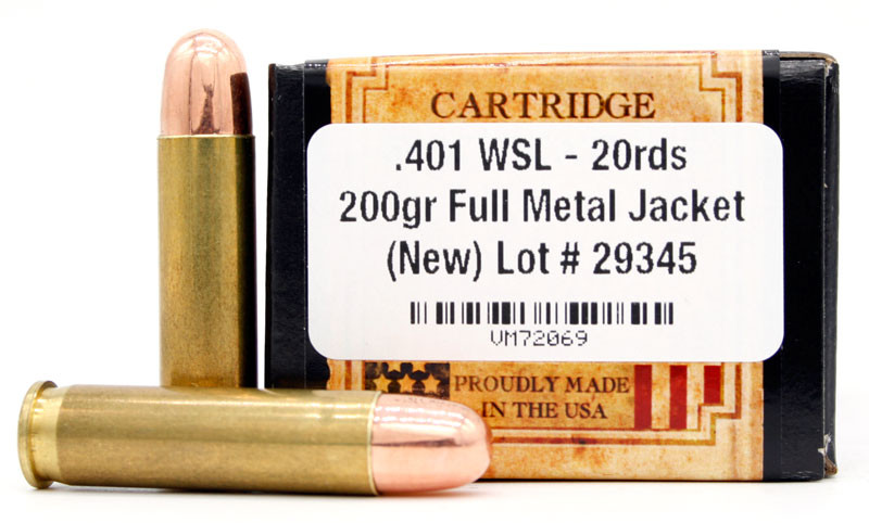 .401 WSL 200gr FMJ Ammo - 200 Rounds