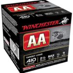 WINCHESTER AA TARGET AMMUNITION 410 BORE 2-1/2″ 1/2 OZ #9 SHOT 1000 ROUNDS