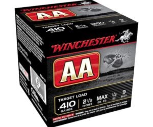WINCHESTER AA TARGET AMMUNITION 410 BORE 2-1/2″ 1/2 OZ #9 SHOT 1000 ROUNDS