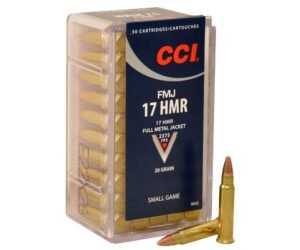CCI Ammunition 17 Hornady Magnum Rimfire (HMR) 20 Grain Full Metal Jacket
