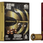 Federal Premium Personal Defense .410 bore 5 Pellet Lead Buckshot Centerfire Pistol Ammunition 500 rounds