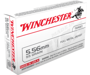 Winchester USA Ammunition 5.56x45mm NATO 55 Grain M193 Full Metal Jacket