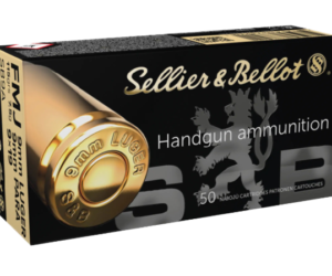 Sellier & Bellot Ammunition 9mm Luger 115 Grain Full Metal Jacket