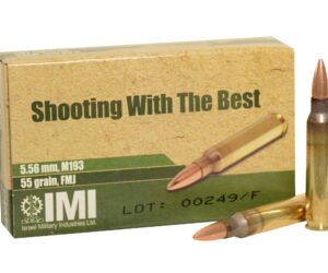 IMI Ammunition 5.56x45mm NATO 55 Grain M193 Full Metal Jacket Boat Tail