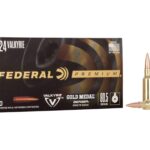 Federal Premium Gold Medal Berger Ammunition 224 Valkyrie 80.5 Grain Berger Open Tip Match 500 rounds