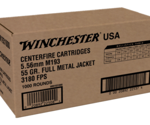 Winchester USA Ammunition 5.56x45mm NATO 55 Grain M193 Full Metal Jacket Value Pack
