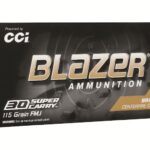 BLAZER BRASS AMMUNITION 30 SUPER CARRY 115 GRAIN FULL METAL JACKET 1000 ROUND