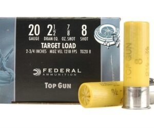 FEDERAL TOP GUN AMMUNITION 20 GAUGE 2-3/4″ 7/8 OZ 500 ROUNDS