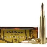 Federal Fusion Ammunition 25-06 Remington 120 Grain Bonded Spitzer Boat Tail Box of 500 rounds