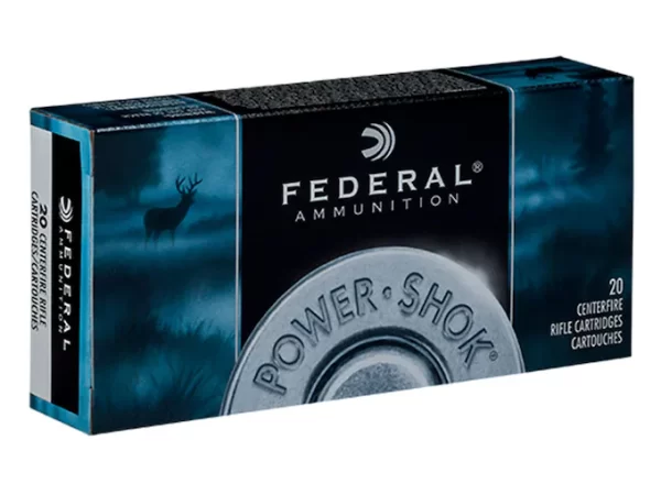 Federal Power-Shok Ammunition 25-06 Remington 117 Grain Soft Point Box of 500 rounds