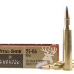 Federal Premium Ammunition 25-06 Remington 100 Grain Nosler Ballistic Tip Box of 500 rounds