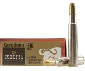 Federal Premium Safari Ammunition 416 Rigby 400 Grain Trophy Bonded Sledgehammer Box of 200 rounds