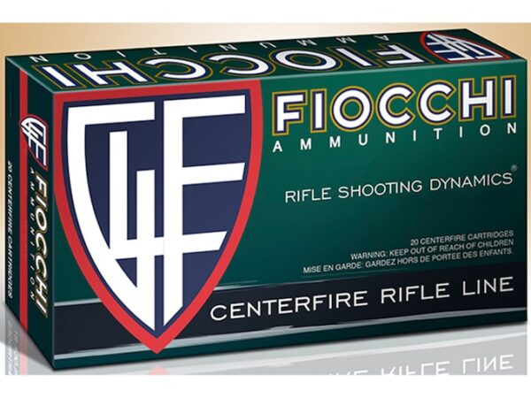 Fiocchi Shooting Dynamics Ammunition 25-06 Remington 117 Grain Pointed Soft Point Box of 20