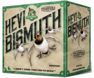 HEVI-SHOT BISMUTH AMMUNITION 20 GAUGE 3″ 1-1/8 OZ NON-TOXIC SHOT 500 ROUNDS