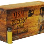 HSM COWBOY ACTION AMMUNITION 44 RUSSIAN 200 GRAIN HARD CAST LEAD ROUND NOSE FLAT POINT 500 ROUND