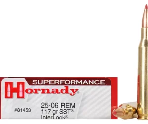 Hornady Superformance SST Ammunition 25-06 Remington 117 Grain SST Polymer Tip Box of 500 rounds