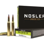 Nosler BT Ammunition 25-06 Remington 115 Grain Ballistic Tip Box of 500