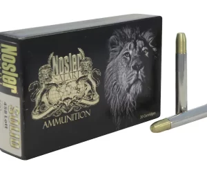 Nosler Safari Ammunition 458 Lott 500 Grain Solid Box of 200 rounds