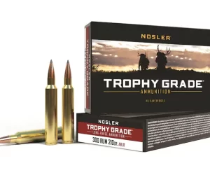 Nosler Trophy Grade Ammunition 300 Remington Ultra Magnum 210 Grain AccuBond Long Range Box of 200 rounds