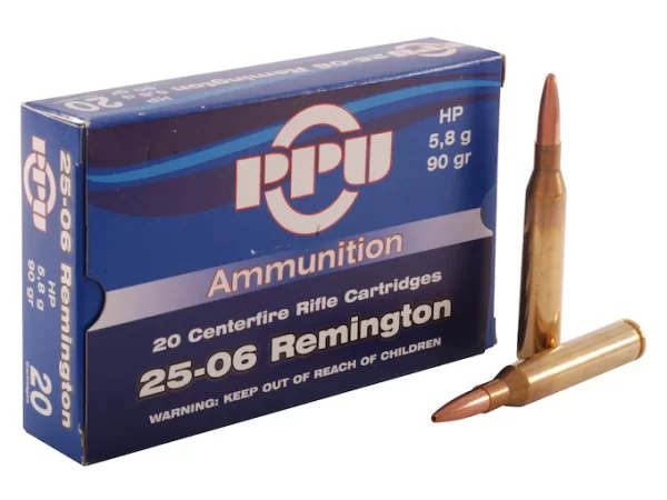 Prvi Partizan Ammunition 25-06 Remington 90 Grain Hollow Point Box of 500 rounds