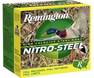 REMINGTON NITRO-STEEL HIGH VELOCITY AMMUNITION 10 GAUGE 3-1/2″ 1-1/2 OZ NON-TOXIC PLATED STEEL SHOT