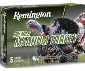 REMINGTON PREMIER MAGNUM TURKEY AMMUNITION 20 GAUGE 3″ 1-1/4 OZ COPPER PLATED SHOT 500 ROUNDS