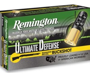 REMINGTON ULTIMATE DEFENSE BUCKSHOT AMMUNITION 20 GAUGE 2-3/4″ REDUCED RECOIL #3 500 ROUNDS