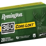 Remington Core-Lokt Ammunition 360 Buckhammer 180 Grain Jacketed Soft Point Box of 500