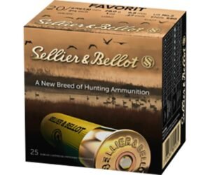 SELLIER & BELLOT AMMUNITION 20 GAUGE 2-3/4″ #2 BUCKSHOT 12 PELLETS 500 ROUNDS