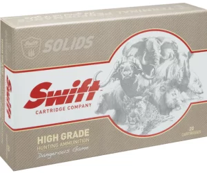 Swift High Grade Dangerous Game Hunting Ammunition 375 H&H Magnum 300 Grain Swift Break-Away Box of 200 Rounds