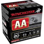 WINCHESTER AA SUPER SPORT SPORTING CLAYS AMMUNITION 20 GAUGE 2-3/4″ 7/8 OZ 500 ROUNDS