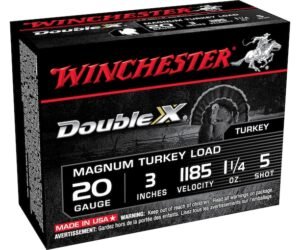 WINCHESTER DOUBLE X MAGNUM AMMUNITION 20 GAUGE 3″ 1-1/4 OZ 500 ROUNDS
