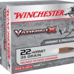 WINCHESTER VARMINT X AMMUNITION 22 HORNET 35 GRAIN POLYMER TIP 500 ROUNDS