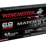 Winchester Match Ammunition 6.8 Western 170 Grain Hollow Point Boat Tail 300 rounds