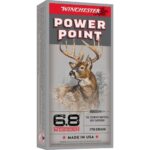 Winchester Power Point Ammunition 6.8 Western 170 Grain Power-Point Box of 200 rounds
