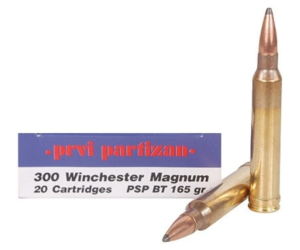 Prvi Partizan Ammunition 300 Winchester Magnum 165 Grain Pointed Soft Point Boat Tail 500 rounds