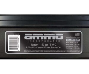 Ammo, Inc. Signature 9mm Luger 115 Grain Total Metal Jacket Brass Cased 500 rounds