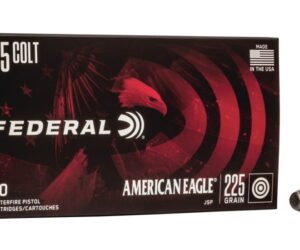 Federal Premium Centerfire Handgun Ammunition 45 Colt 225 grain Jacketed Soft Point 500 rounds
