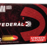 Federal Premium Centerfire Handgun Ammunition 9mm Luger 115 grain Syntech Total Synthetic Jacket 500 rounds