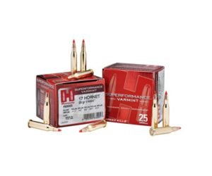 HORNADY SUPERFORMANCE .17 HORNET 20 GRAIN V-MAX CENTERFIRE RIFLE AMMUNITION 83005 CALIBER: .17 HORNET, NUMBER OF ROUNDS: 500