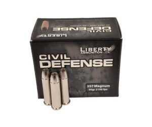 Liberty Ammunition Civil Defense .357 Magnum 50 grain Hollow Point Centerfire Pistol Ammunition 500 rounds