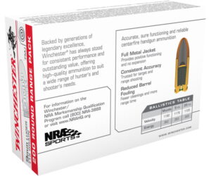 Winchester USA HANDGUN 9mm Luger 115 grain Full Metal Jacket  500 rounds