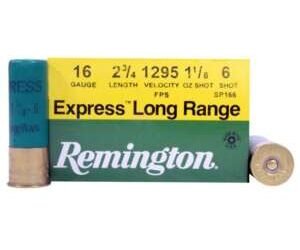 REMINGTON EXPRESS EXTRA LONG RANGE LOADS 16 GAUGE 1 1/8 OZ 2.75″ 500 ROUND